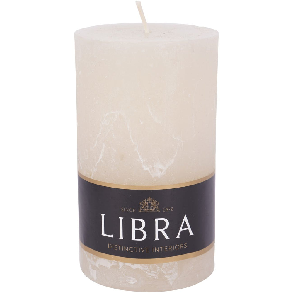 Natural Rustica Pillar Candle 7x12cm by Libra