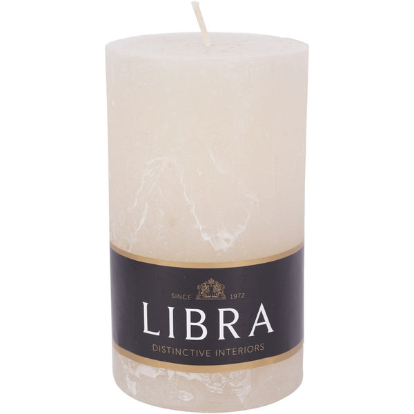 Natural Rustica Pillar Candle 7x12cm by Libra