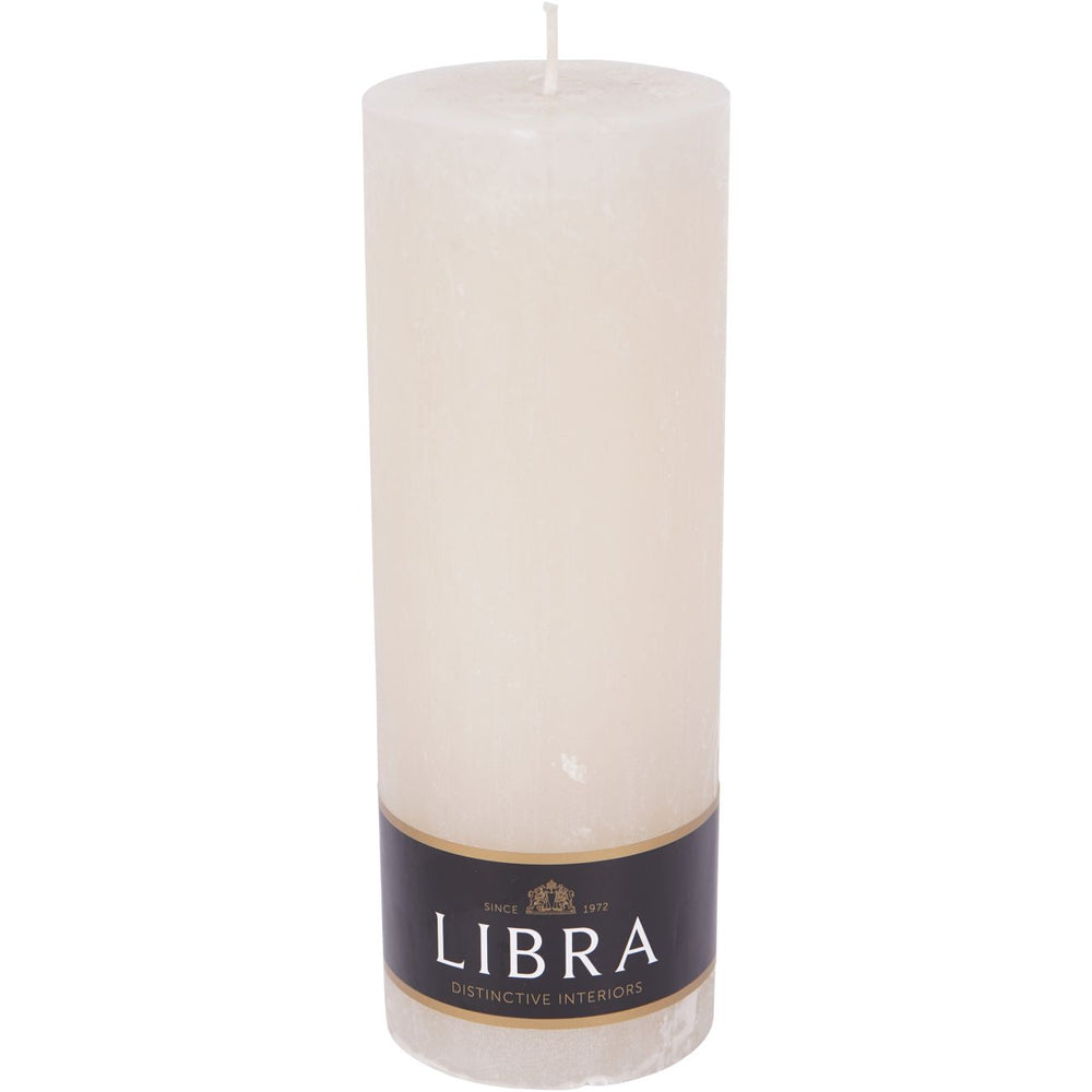 Natural Rustica Pillar Candle 7x19cm by Libra