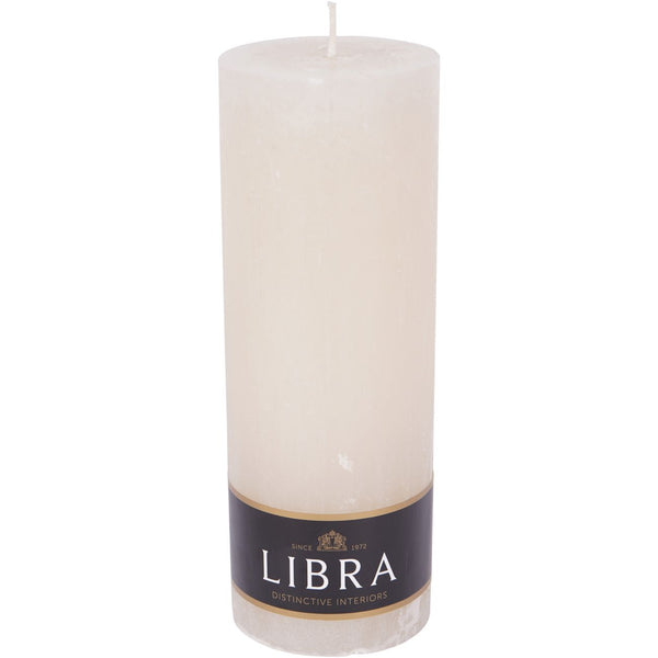 Natural Rustica Pillar Candle 7x19cm by Libra