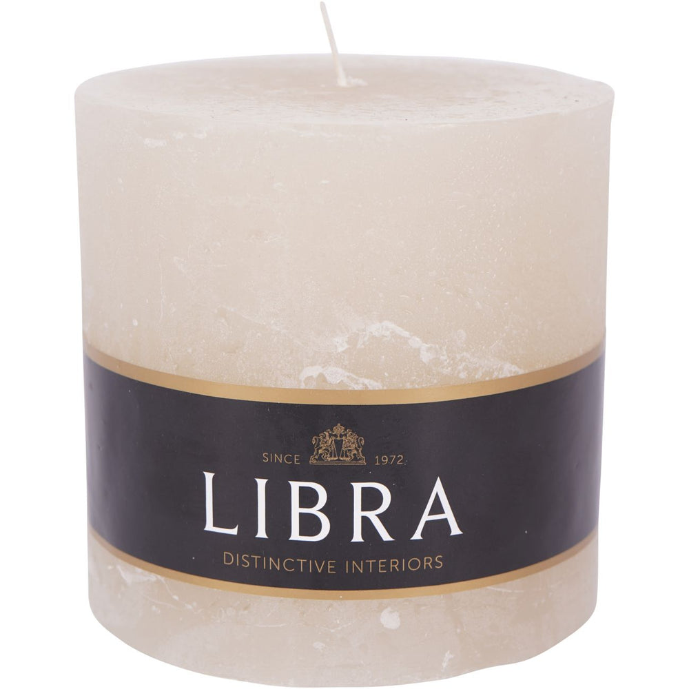 Natural Rustica Pillar Candle 10x10cm by Libra