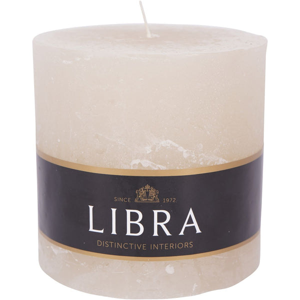Natural Rustica Pillar Candle 10x10cm by Libra