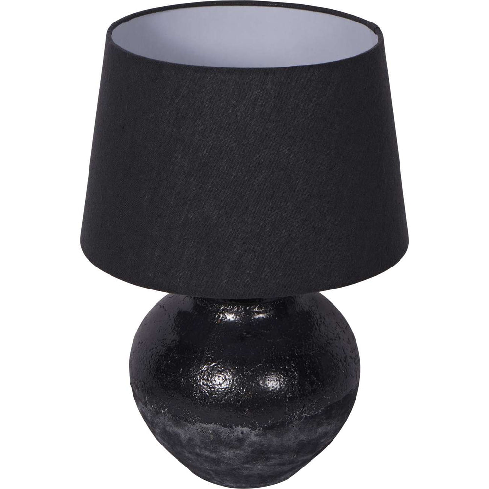 Skyline Black Table Lamp with Shade Small by Libra