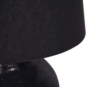 Skyline Black Table Lamp with Shade Small by Libra, image 3
