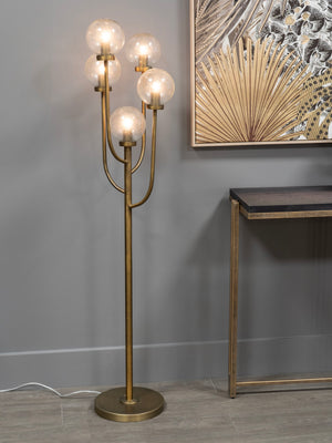 Wellesley Five Globe Floor Lamp by Libra, image 5