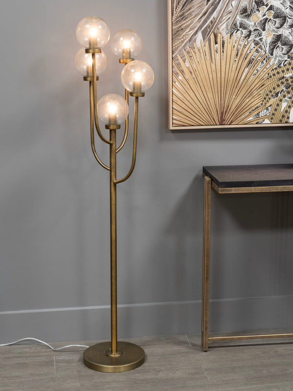 Wellesley Five Globe Floor Lamp by Libra, image 5