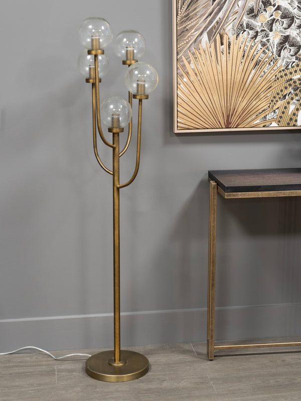 Wellesley Five Globe Floor Lamp by Libra, image 6