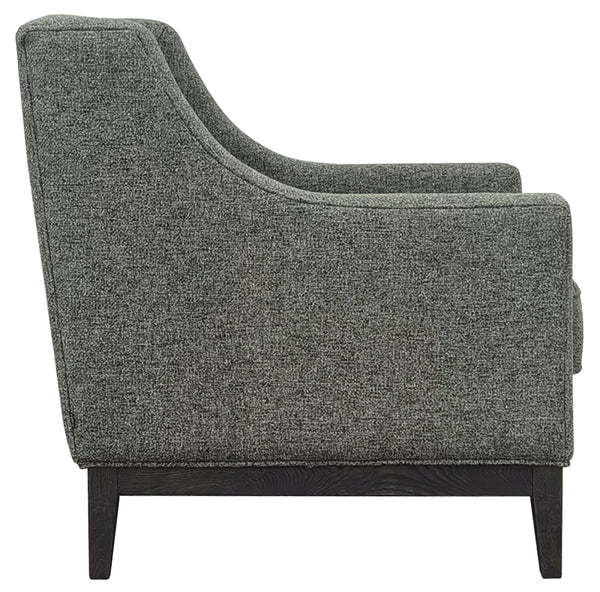 Theodore Buttoned Armchair in Forest Green Fabric by Libra, image 2