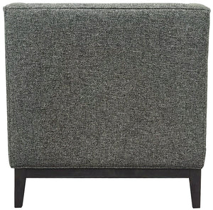 Theodore Buttoned Armchair in Forest Green Fabric by Libra, image 3