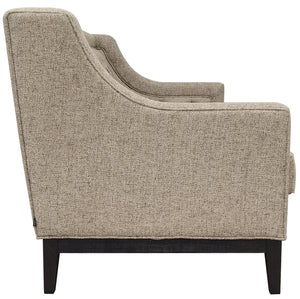 Theodore Buttoned Sofa in Dark Taupe Fabric 200cm by Libra, image 2