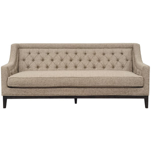 Theodore Buttoned Sofa in Dark Taupe Fabric 200cm by Libra
