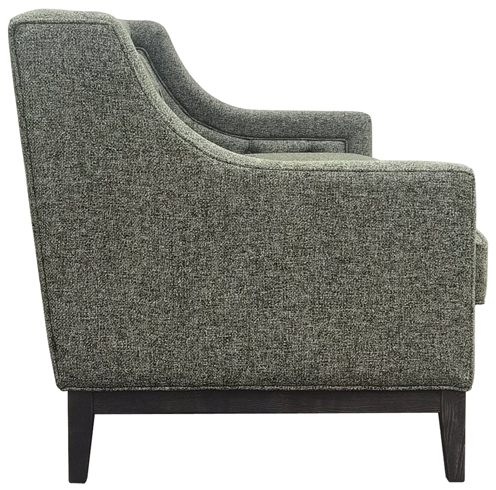 Theodore Buttoned Sofa in Forest Green Fabric 200cm by Libra