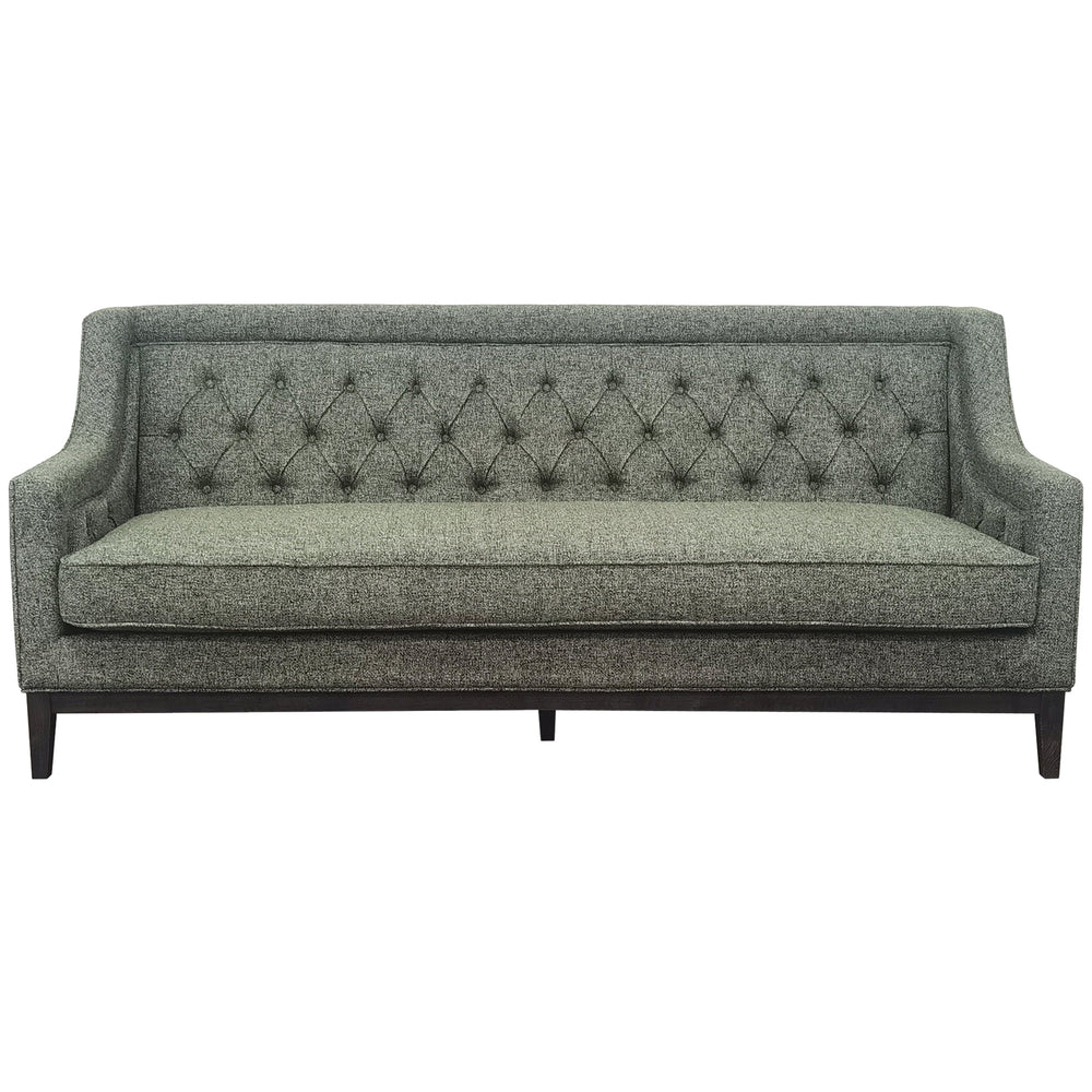 Theodore Buttoned Sofa in Forest Green Fabric 200cm by Libra