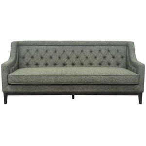Theodore Buttoned Sofa in Forest Green Fabric 200cm by Libra