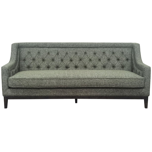 Theodore Buttoned Sofa in Forest Green Fabric 200cm by Libra
