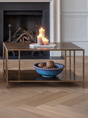 Brooks Coffee Table in Brushed Champagne by Libra, image 6