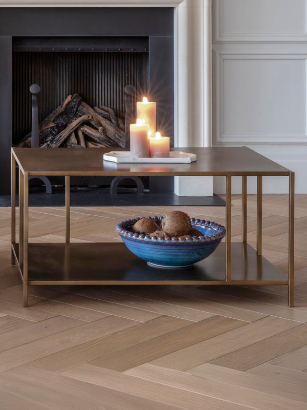 Brooks Coffee Table in Brushed Champagne by Libra, image 6