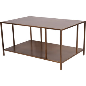Brooks Coffee Table in Brushed Champagne by Libra