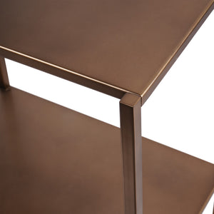 Brooks Console Table in Brushed Champagne by Libra, image 4