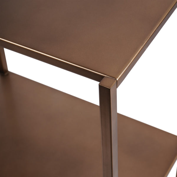 Brooks Console Table in Brushed Champagne by Libra, image 4