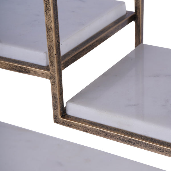 Belvedere Aged Gold Multi Tier Stand Large by Libra, image 4