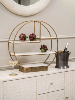 Belvedere Aged Gold Multi Tier Stand Large by Libra, image 6