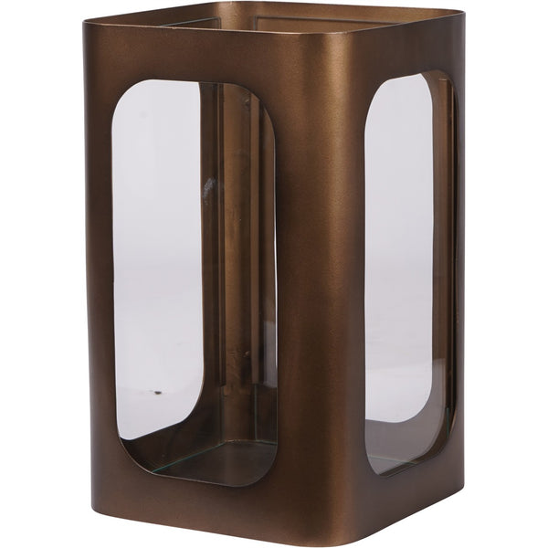 Thorpe Metal and Glass Hurricane Small 28cm by Libra