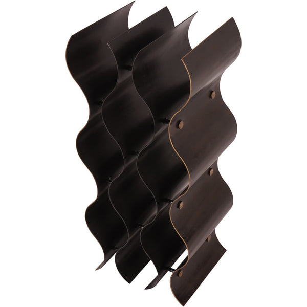 Stamford Vintage Bronze 9 Bottle Wine Rack by Libra, image 3