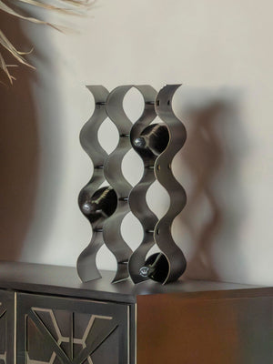 Stamford Vintage Bronze 9 Bottle Wine Rack by Libra, image 6