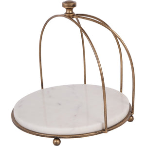 Belvedere Aged Gold One Tiered Stand by Libra, image 2