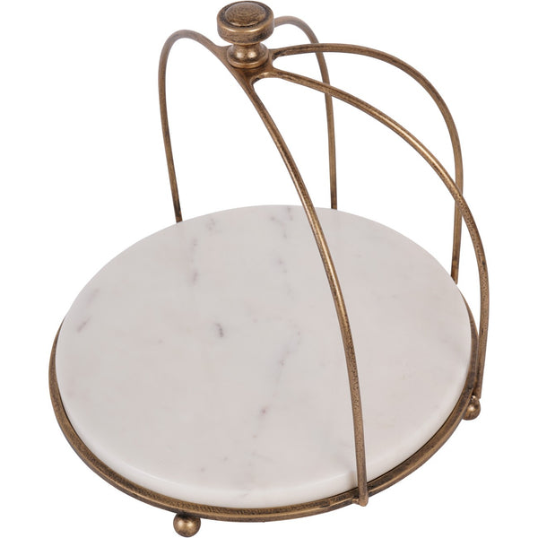 Belvedere Aged Gold One Tiered Stand by Libra, image 3