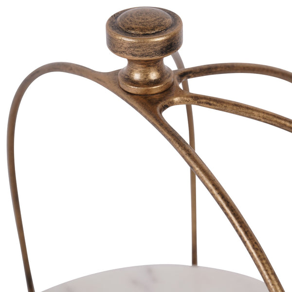 Belvedere Aged Gold One Tiered Stand by Libra, image 4