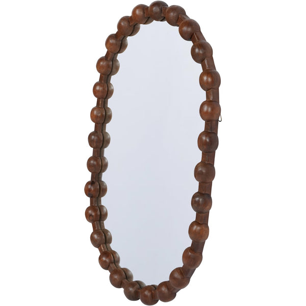 Carmel Oval Wooden Carved Mirror by Libra, image 2