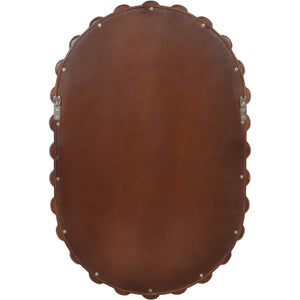 Carmel Oval Wooden Carved Mirror by Libra, image 3