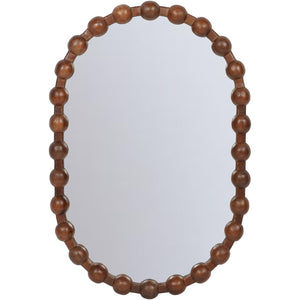 Carmel Oval Wooden Carved Mirror by Libra