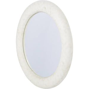 Aspen Bone Inlay Round Mirror 100cm by Libra, image 2