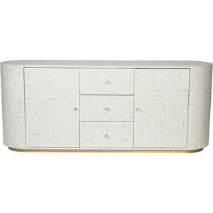 Ex-Display Aspen Bone Inlay Buffet Sideboard - Libra - Xshowhome