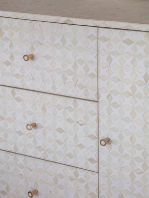 Ex-Display Aspen Bone Inlay Buffet Sideboard - Libra - Xshowhome