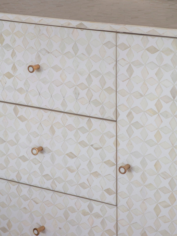 Ex-Display Aspen Bone Inlay Buffet Sideboard - Libra - Xshowhome