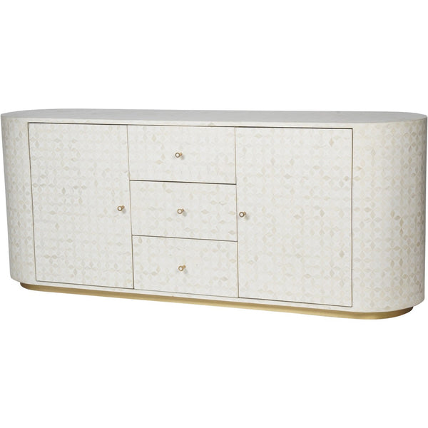 Ex-Display Aspen Bone Inlay Buffet Sideboard - Libra - Xshowhome