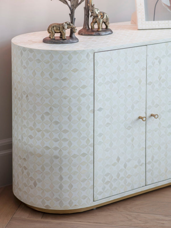 Aspen Bone Inlay Two Door Cabinet by Libra, image 4