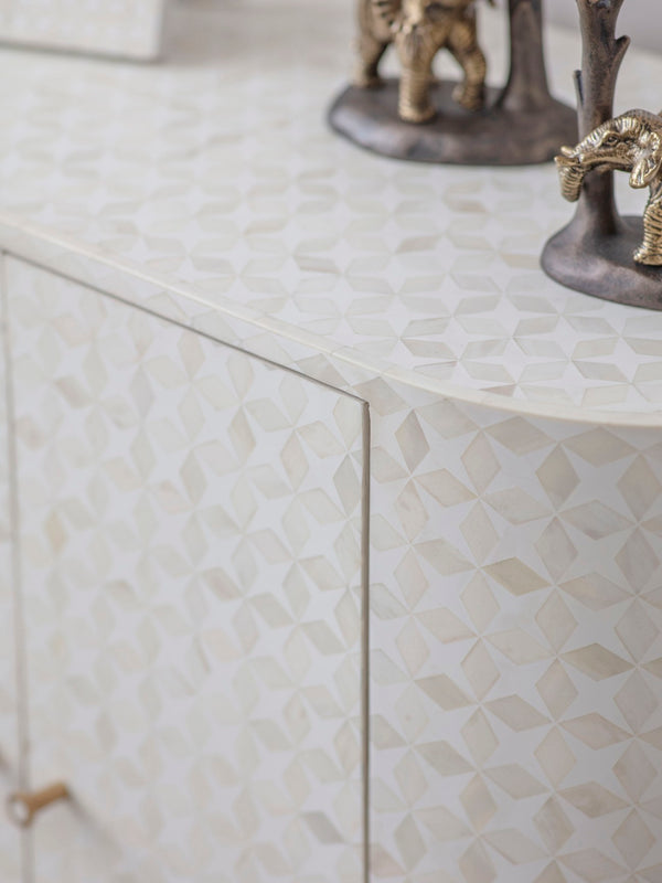 Aspen Bone Inlay Two Door Cabinet by Libra, image 5