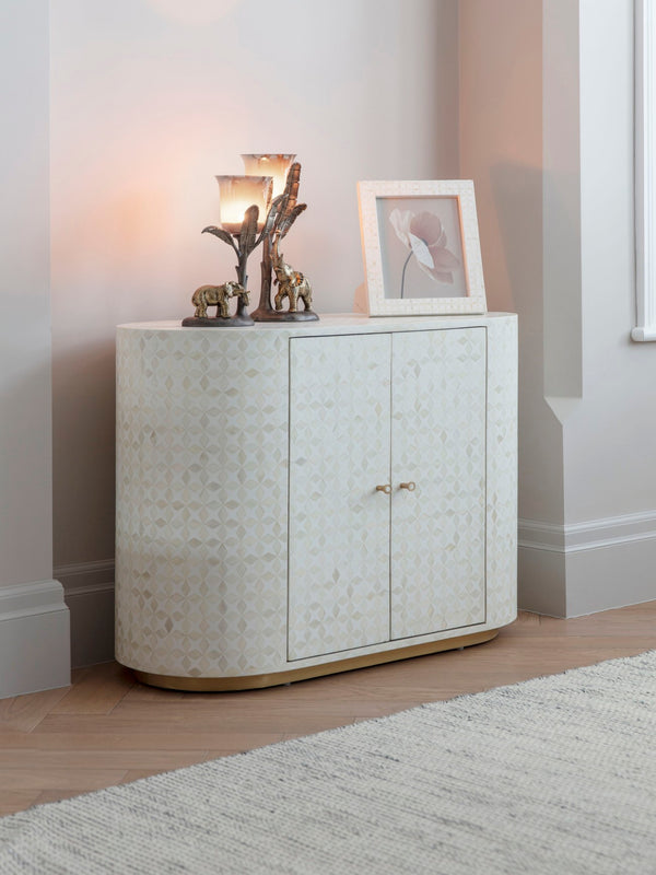 Aspen Bone Inlay Two Door Cabinet by Libra, image 6