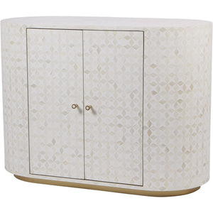 Aspen Bone Inlay Two Door Cabinet by Libra