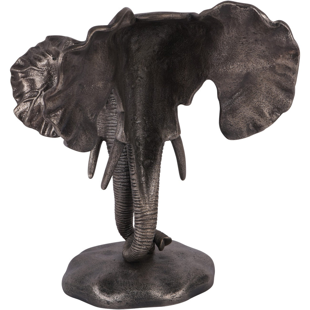 Kariba Cast Aluminium Nuzzling Elephants Sculpture by Libra