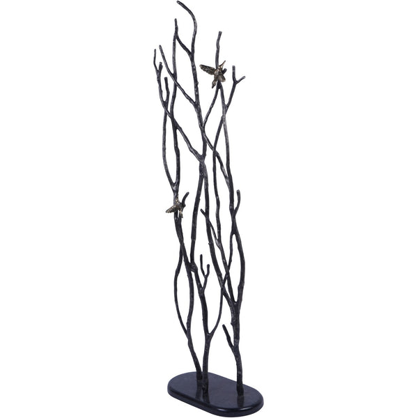 Decorative Screen Sculpture with Branches and Birds by Libra, image 2