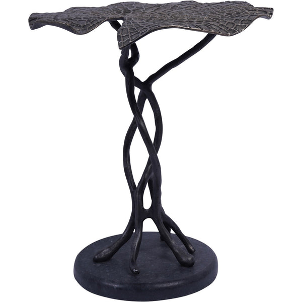 Lily Pad Leaf Side Table in Cast Aluminium by Libra, image 3