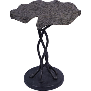 Lily Pad Leaf Side Table in Cast Aluminium by Libra