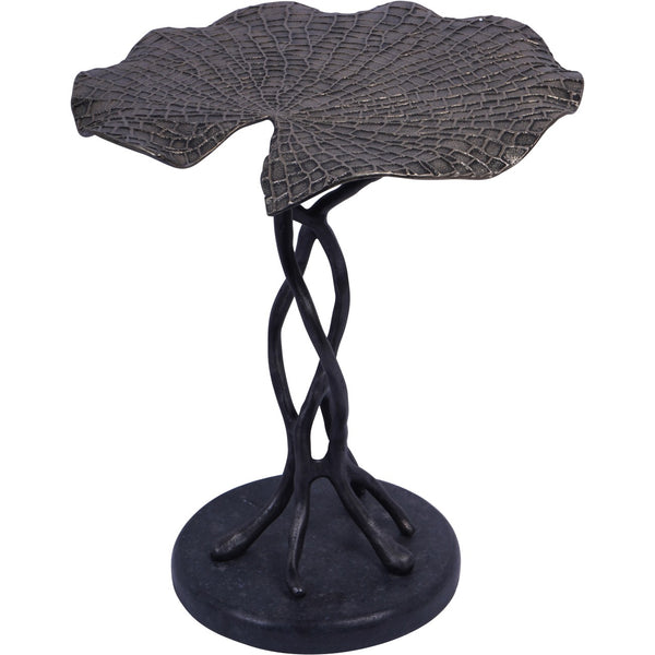 Lily Pad Leaf Side Table in Cast Aluminium by Libra
