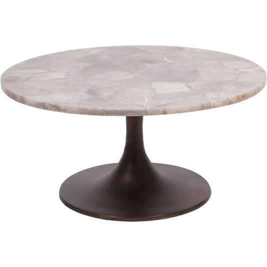 Bosworth Round Smokey Quartz Coffee Table 80cm